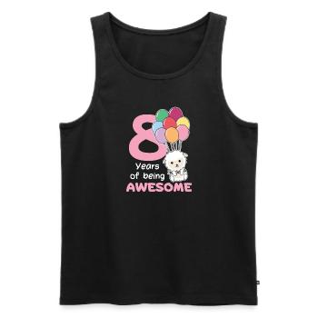 Moutons pour les enfants de 8 ans de huit ans - Débardeur bio Premium Homme - noir - Devant - Michal (187cm)