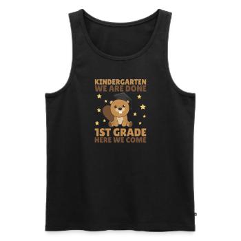 Kids Kindergarten graduate Biber 1st grade - Männer Premium Bio Tank Top - Schwarz - Vorne - Michal (187cm)