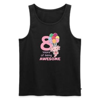 Axolotl pour les enfants de 8 ans de huit ans - Débardeur bio Premium Homme - noir - Devant - Michal (187cm)