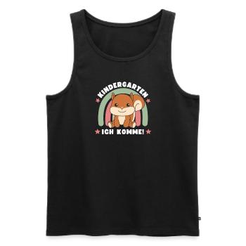 Kindergarten Ich Komme! - Männer Premium Bio Tank Top - Schwarz - Vorne - Michal (187cm)