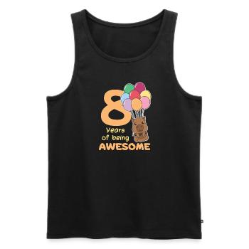 Capybara pour les enfants de 8 ans de huit ans - Débardeur bio Premium Homme - noir - Devant - Michal (187cm)