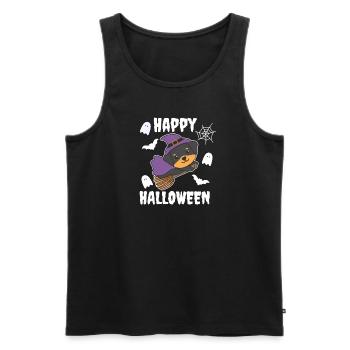 Rottweiler Joyeux Halloween Sorcière Enfants Sorcières - Débardeur bio Premium Homme - noir - Devant - Michal (187cm)