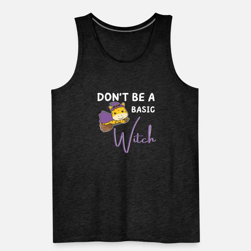 Giraffe Halloween Hexen don't be a basic witch Männer Premium Bio Tank Top
