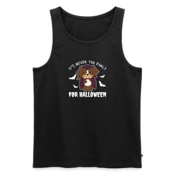 Australian Shepherd it's never too early for - Men's Premium Organic Tank Top - black - Front - Michal (187cm)