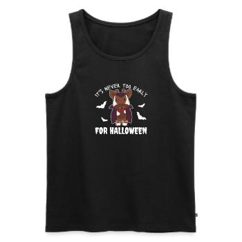 Okapi es ist nie zu früh für Halloween Vampir - Männer Premium Bio Tank Top - Schwarz - Vorne - Michal (187cm)