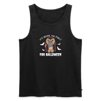Platypus it's never too early for Halloween - Men's Premium Organic Tank Top - black - Front - AI Model Male 178 light (178cm)