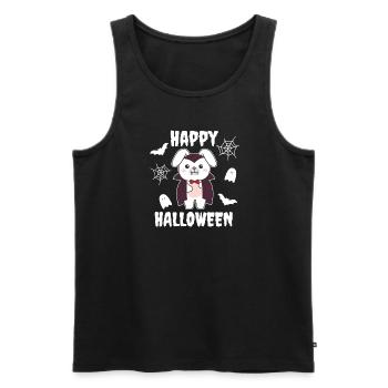 Bunny Happy Halloween Mignon Vampire Costume - Débardeur bio Premium Homme - noir - Devant - Michal (187cm)