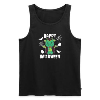 Dragon Happy Halloween Cute Vampire Costume - Men's Premium Organic Tank Top - black - Front - Michal (187cm)