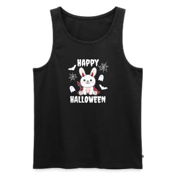 Bunny Happy Halloween Devil Costume - Débardeur bio Premium Homme - noir - Devant - Michal (187cm)