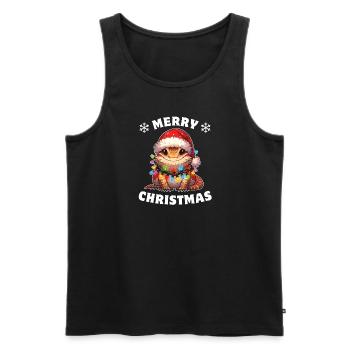 Christmas Fairy Lights Bartagam - Men's Premium Organic Tank Top - black - Front - Michal (187cm)