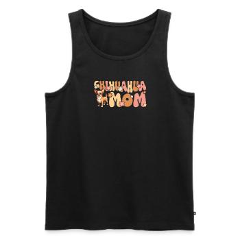 Chihuahua Groovy Chihuahua maman - Débardeur bio Premium Homme - noir - Devant - Michal (187cm)