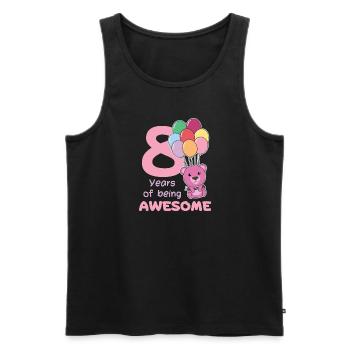 Ours pour les enfants de 8 ans de huit ans - Débardeur bio Premium Homme - noir - Devant - Michal (187cm)
