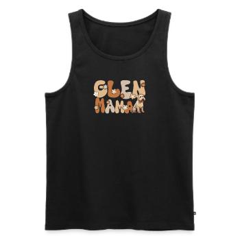 Irish Glen of Imaal Terrier Groovy Glen Mama - Männer Premium Bio Tank Top - Schwarz - Vorne - Michal (187cm)