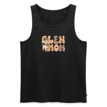Irish Glen of Imaal Terrier Groovy Glen Mom - Männer Premium Bio Tank Top - Schwarz - Vorne - Michal (187cm)