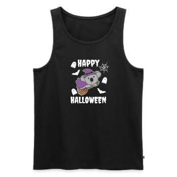 Koala Happy Halloween Witch Costume de sorcière pour enfants - Débardeur bio Premium Homme - noir - Devant - Michal (187cm)