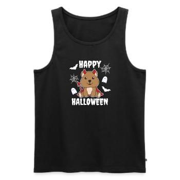 Quokka Happy Halloween Costume de sorcières du diable mignon - Débardeur bio Premium Homme - noir - Devant - Michal (187cm)