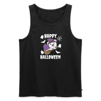 Ours polaire Happy Halloween Sorcière Enfants Costume de Sorcière - Débardeur bio Premium Homme - noir - Devant - Michal (187cm)