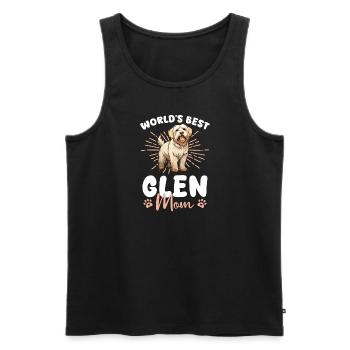 Irish Glen of Imaal Terrier La meilleure maman Glen du monde - Débardeur bio Premium Homme - noir - Devant - Michal (187cm)