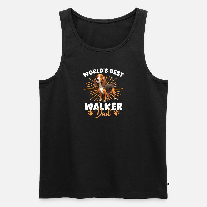 Treeing Walker Coonhound Walker Dad - Männer Premium Bio Tank Top - Schwarz