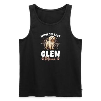 Glen irlandais d’Imaal Terrier Le meilleur Glen Mama du monde - Débardeur bio Premium Homme - noir - Devant - Michal (187cm)