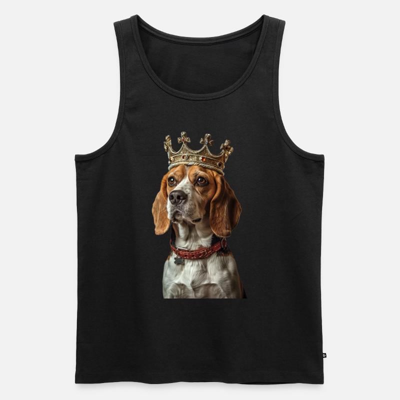 Beagle - Männer Premium Bio Tank Top - Schwarz