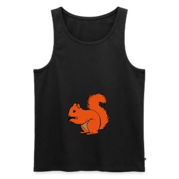 squirrel - Men's Premium Organic Tank Top - black - Front - Michal (187cm)