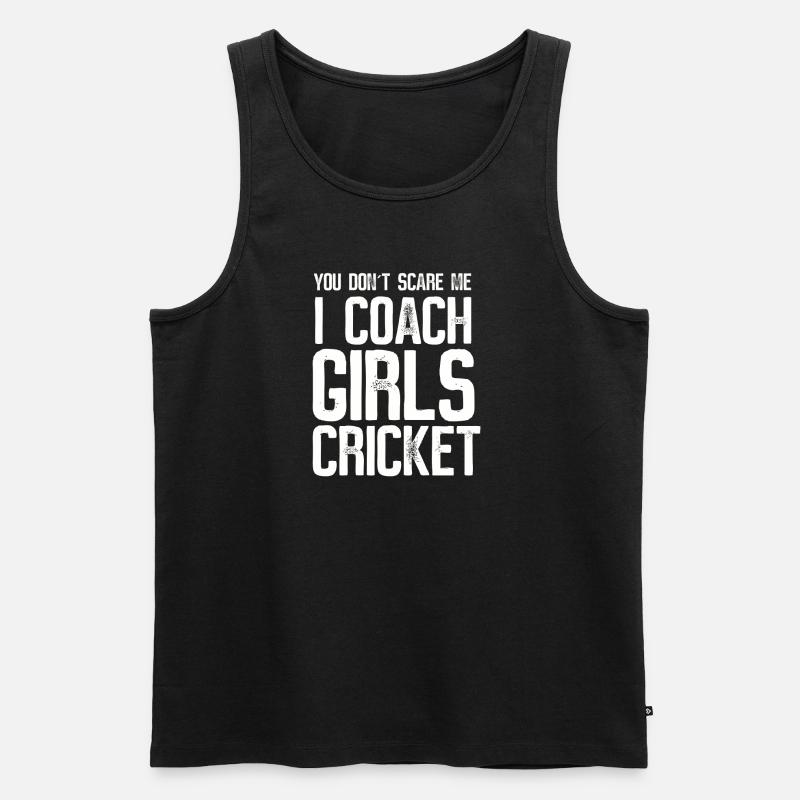 Cricket Trainer - Männer Premium Bio Tank Top - Schwarz