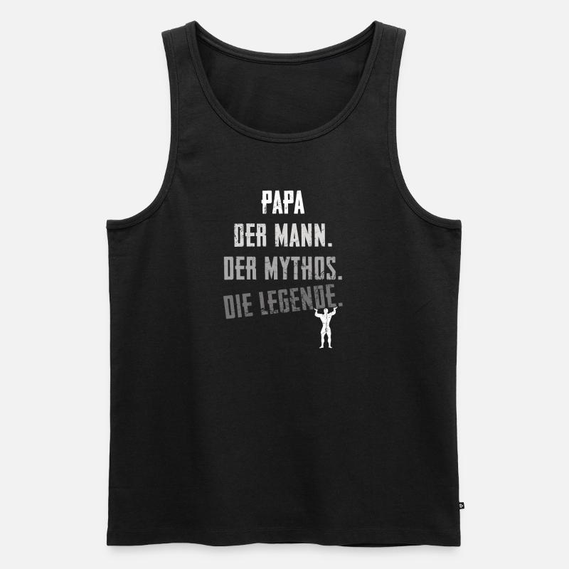 Der Mann, der Mythos, Die Legende. Cool edition. - Männer Premium Bio Tank Top - Schwarz