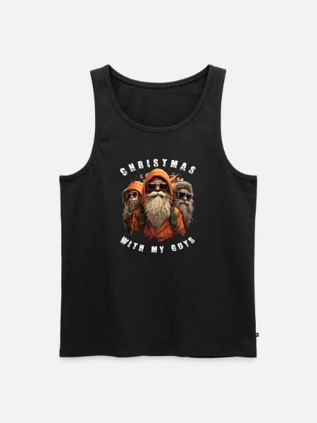 Christmas with my guys - Men's Premium Organic Tank Top - black