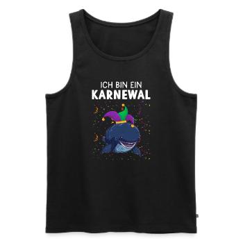 Ich bin ein Karnewal Karneval Fasching Kostüm - Männer Premium Bio Tank Top - Schwarz - Vorne - Michal (187cm)