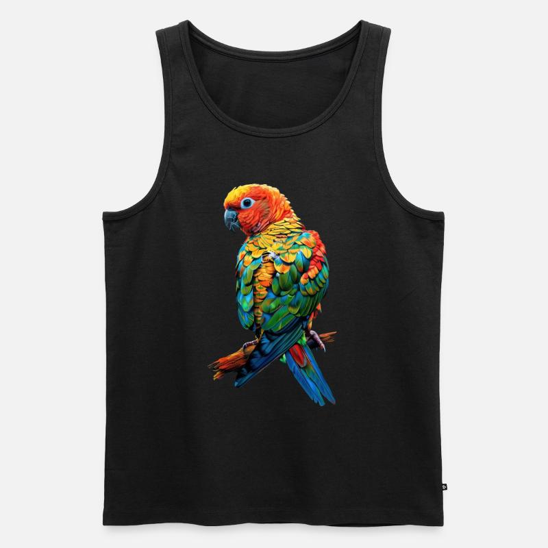 Sittiche - Männer Premium Bio Tank Top - Schwarz