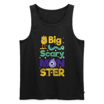 Horror Comic Figure Cute - Men's Premium Organic Tank Top - black - Front - Michal (187cm)
