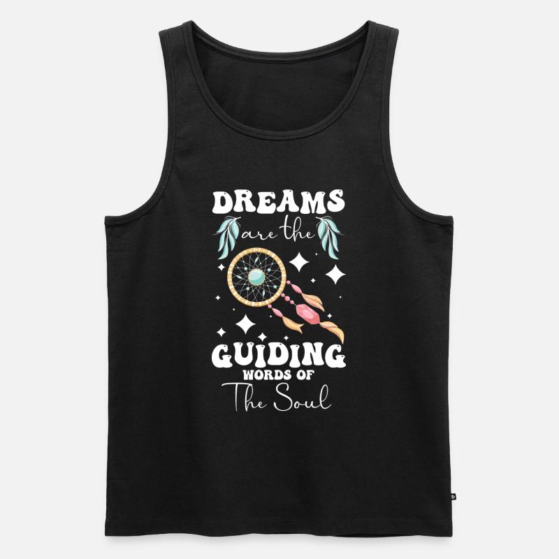 Traum Träumer - Männer Premium Bio Tank Top - Schwarz