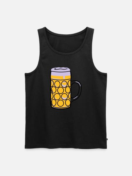 Beer mug, pint, measure - Men's Premium Organic Tank Top - black