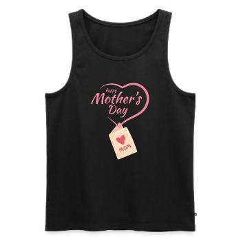 Happy Mouther Day - Männer Premium Bio Tank Top - Schwarz - Vorne - AI Model Male 178 light (178cm)