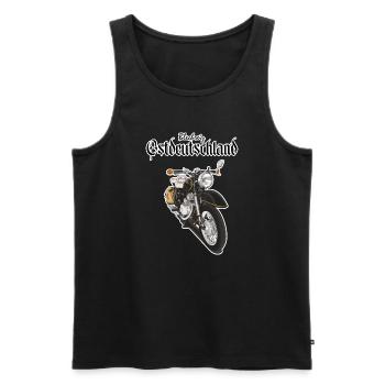 Illustration de moto Zschopau - Débardeur bio Premium Homme - noir - Devant - Michal (187cm)