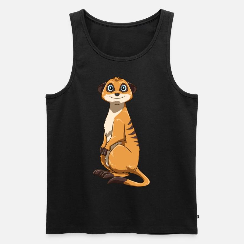 Suricate pour un amant suricate - Débardeur bio Premium Homme - noir