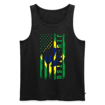 Jiu-Jitsu - Männer Premium Bio Tank Top - Schwarz - Vorne - Michal (187cm)