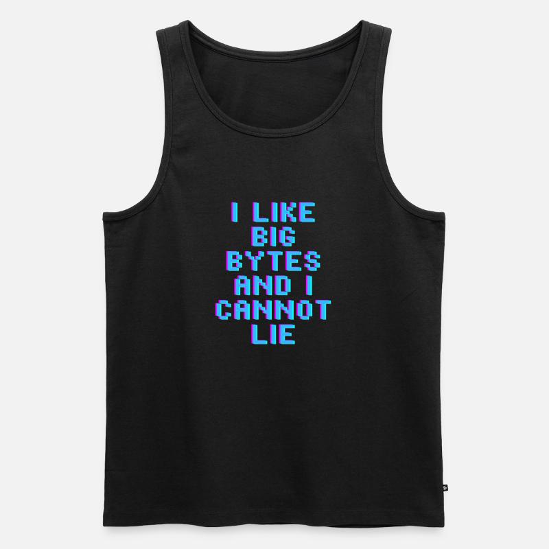 Ich mag große Bytes - Männer Premium Bio Tank Top - Schwarz
