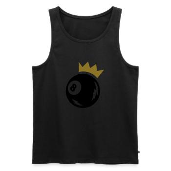 Billiards - Männer Premium Bio Tank Top - Schwarz - Vorne - Michal (187cm)