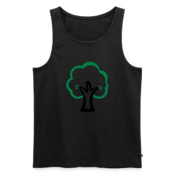baum - Männer Premium Bio Tank Top - Schwarz - Vorne - Michal (187cm)