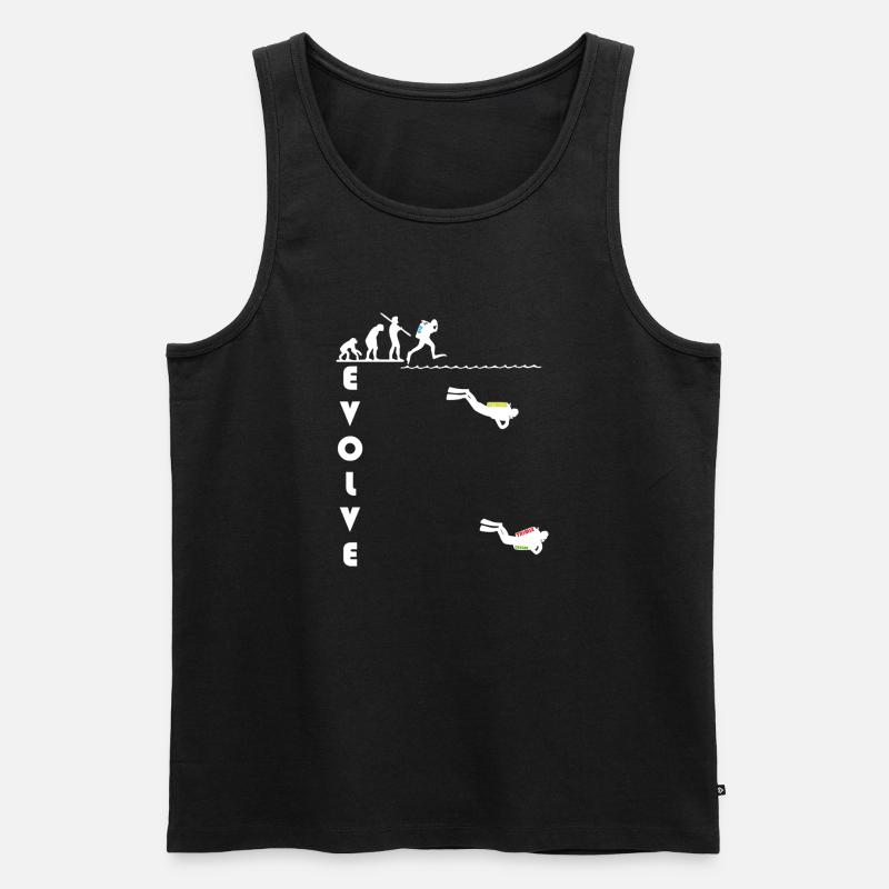 evolve_white - Männer Premium Bio Tank Top - Schwarz