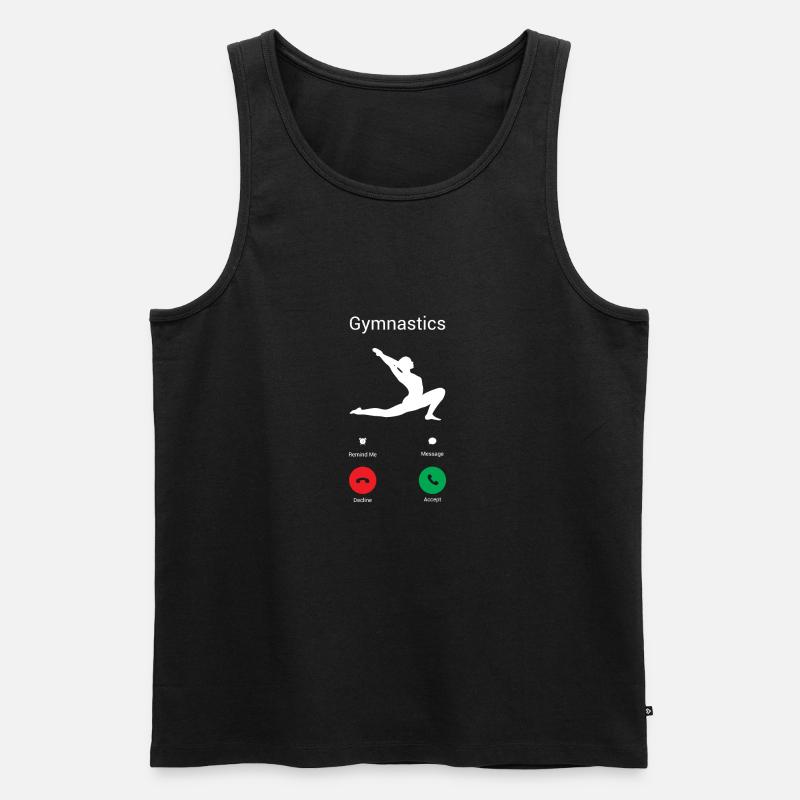 Gymnastik ruft! - Männer Premium Bio Tank Top - Schwarz