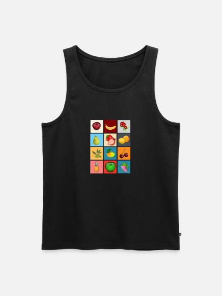 fruits - Men's Premium Organic Tank Top - black