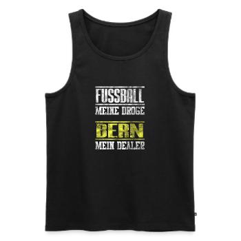 Conception de chemise de fan de Bern Football Club en cadeau - Débardeur bio Premium Homme - noir - Devant - Michal (187cm)