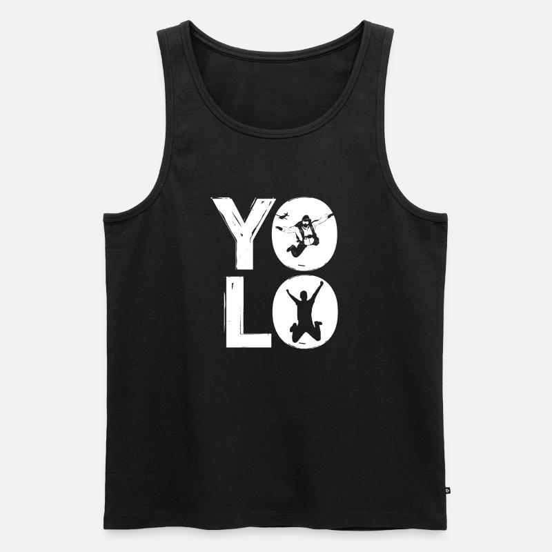 YOLO - Männer Premium Bio Tank Top - Schwarz