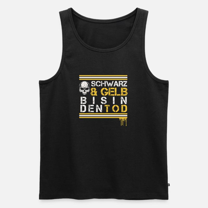Dortmund Schwarz Gelb - Männer Premium Bio Tank Top - Schwarz
