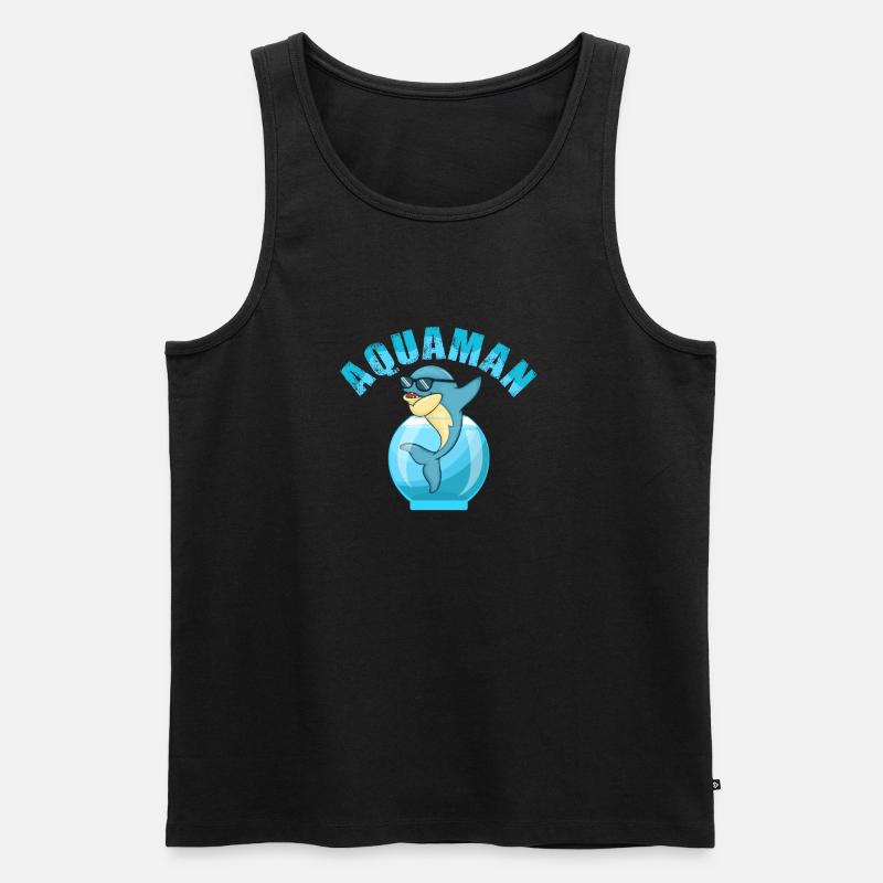 Wassermann - Männer Premium Bio Tank Top - Schwarz
