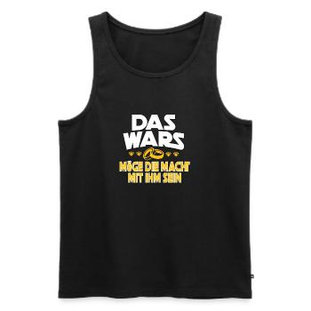 Junggesellenabschied Das Wars - Männer Premium Bio Tank Top - Schwarz - Vorne - Michal (187cm)