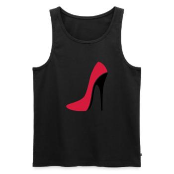 Sexy Stiletto / High Heel - three - Männer Premium Bio Tank Top - Schwarz - Vorne - AI Model Male 178 light (178cm)